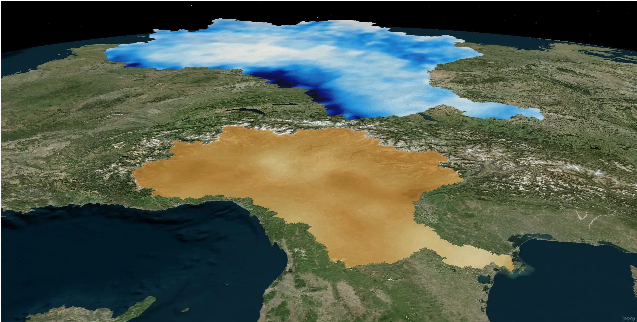 Po Basin river simulation